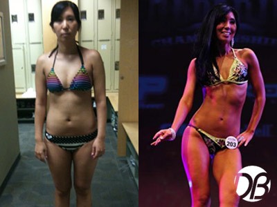 Grace before and after her Dreambody transformation