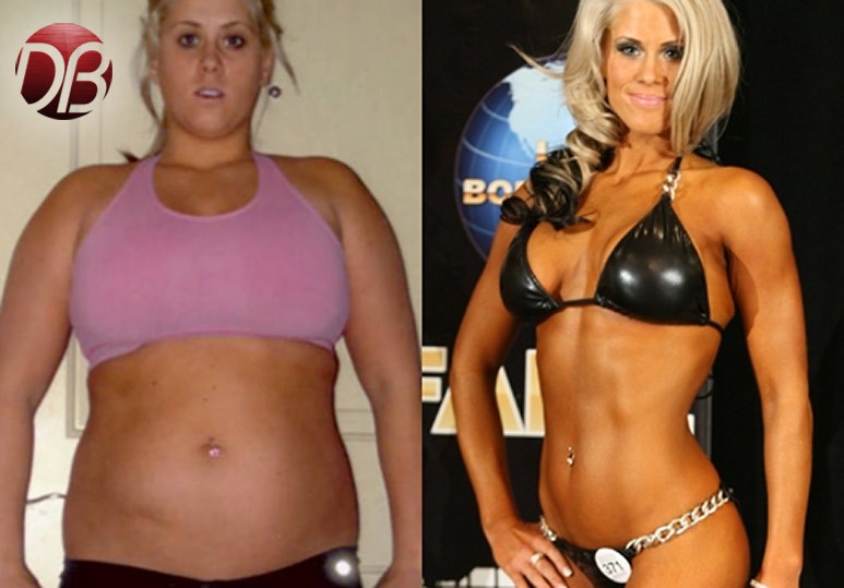 Lindsay before and after her Dreambody transformation